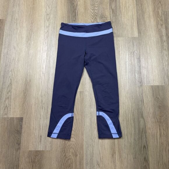 Lululemon Pants Womens 6 Cropped Run Inspire Yoga Athletic Activewear Gym Workou - Picture 1 of 10